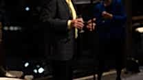 Sir Stephen Hough making a speech. 